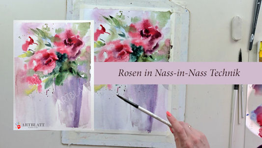 Rosen Nass-in-Nass Technik (Video Screenshoot)